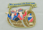 Medalla de encargo del esmalte de RE-KA-GE 3.5m m, medallas de los deportes de la aleación del cinc para los niños