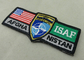 Remiendos de encargo del bordado de ISAF/remiendos militares tejidos del velcro de América