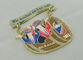 Medalla de encargo del esmalte de RE-KA-GE 3.5m m, medallas de los deportes de la aleación del cinc para los niños